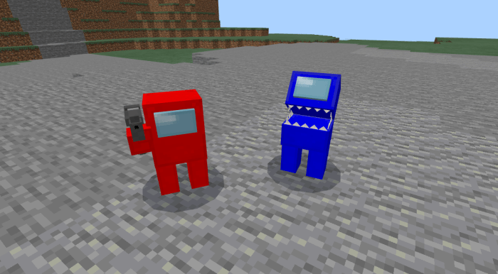 Мод Among Us [Скины 4D] (БЕТА 1.16.100)