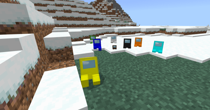 Мод Among Us [Скины 4D] (БЕТА 1.16.100)